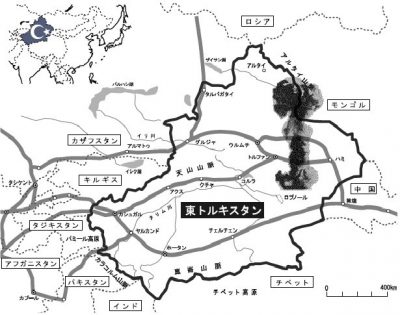 新疆自治区・ウイグルは核実験場にされている。